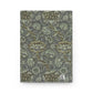 Floral patterned notebook with a visible brand logo on a white background