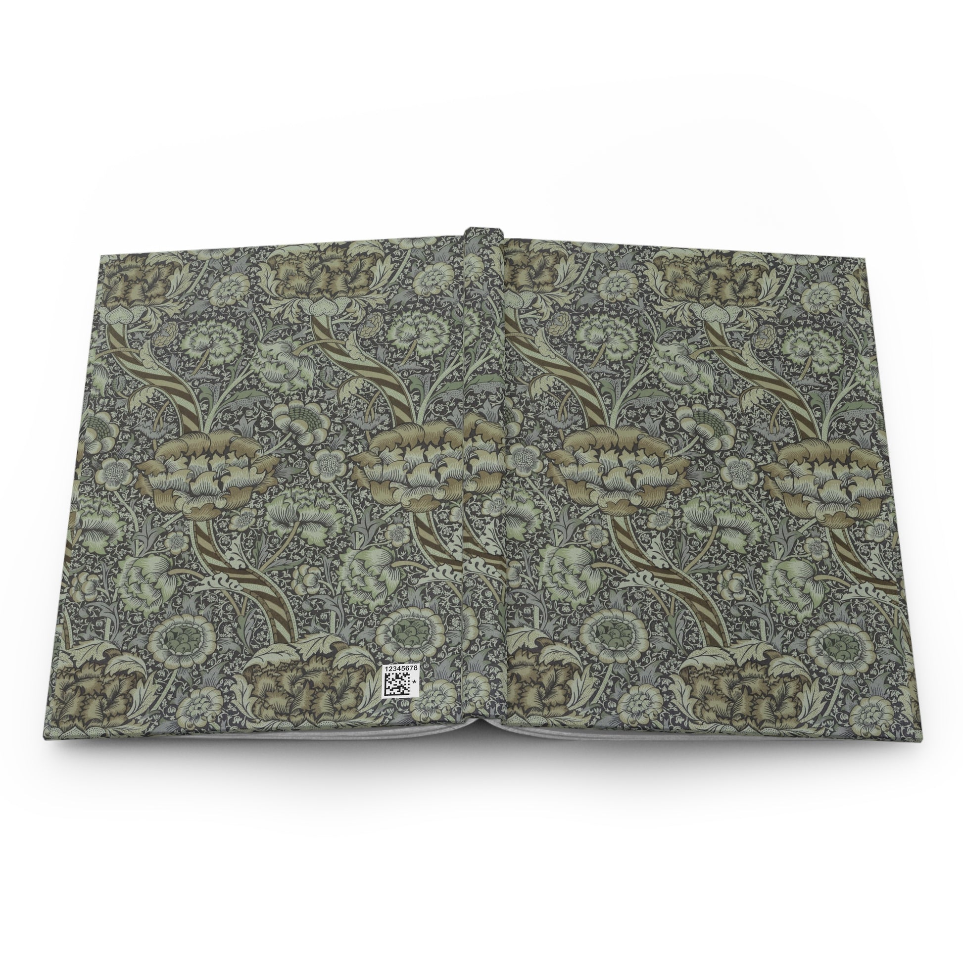 Floral-patterned fabric on a white background