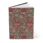 Notebook with floral pattern on a white background