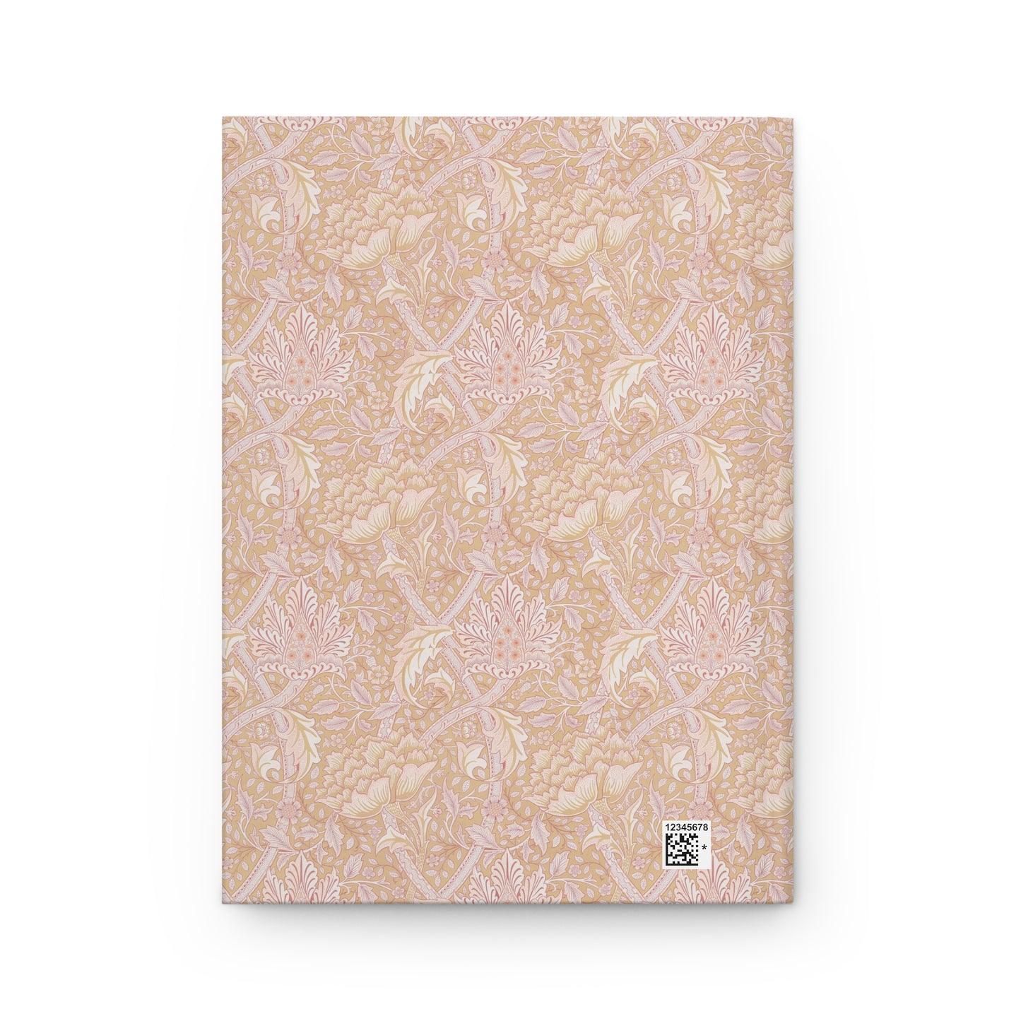Patterned notebook cover on a white background