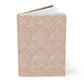 Patterned cottagecore notebook on a white background