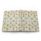Floral-patterned fabric on a white background
