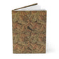 Notebook with a leaf pattern on a white background