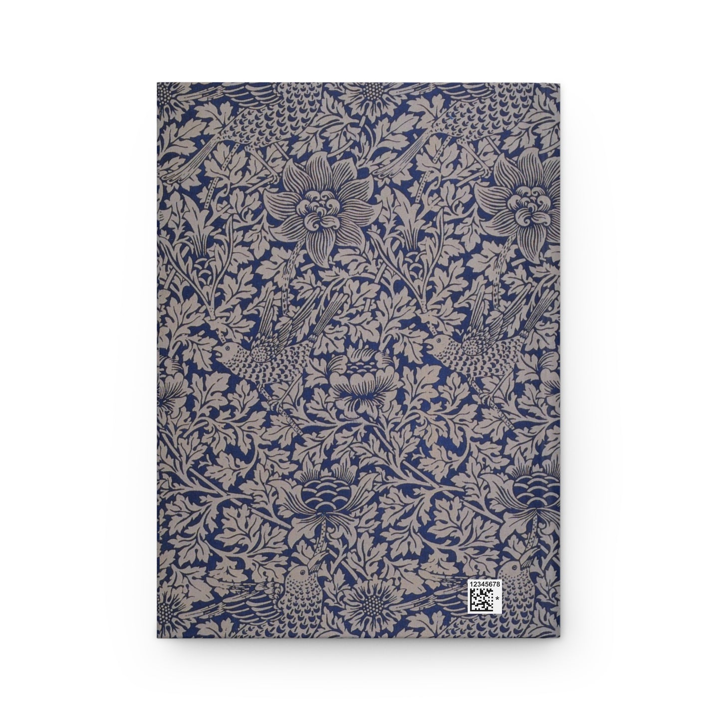 Floral patterned notebook with a visible brand logo on a white background