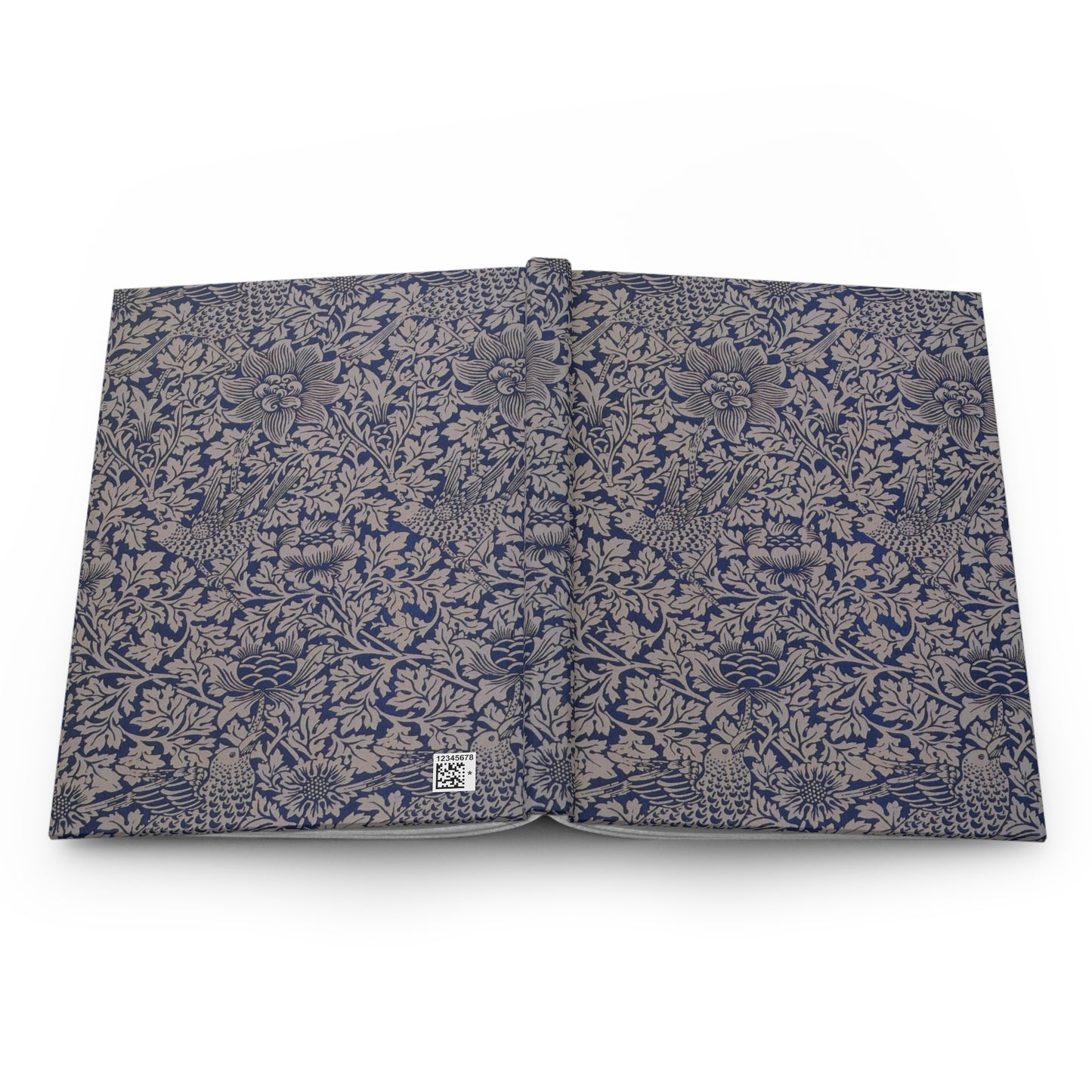 Floral-patterned fabric on a white background