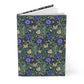 Notebook with floral pattern on a white background