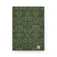 Floral patterned notebook cover on a white background