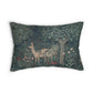 Lumbar Cushion designed by William Morris & Co in a floral pattern called Greenery Collection (Dear)