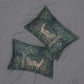 Lumbar Cushion designed by William Morris & Co in a floral pattern called Greenery Collection (Dear)