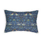 Lumbar Cushion designed by William Morris & Co in a blue floral pattern called Bird Collection (Blue)
