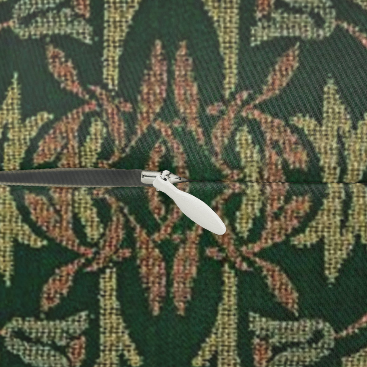 Lumbar Cushion designed by William Morris & Co in a green floral pattern called Flower Garden Collection