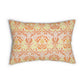 Lumbar Cushion designed by William Morris & Co in a floral orange pattern called Golden Bough Collection