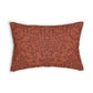 Lumbar Cushion designed by William Morris & Co in a rust red floral pattered called Acorn and Oak Leaves Collection (Rust)