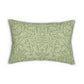Lumbar Cushion inspired by William Morris - Acorn and Oak Leaves Collection (Green)