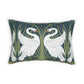 Lumbar Cushion inspired by William Morris - Swan, Rush and Iris Collection (White Swan)