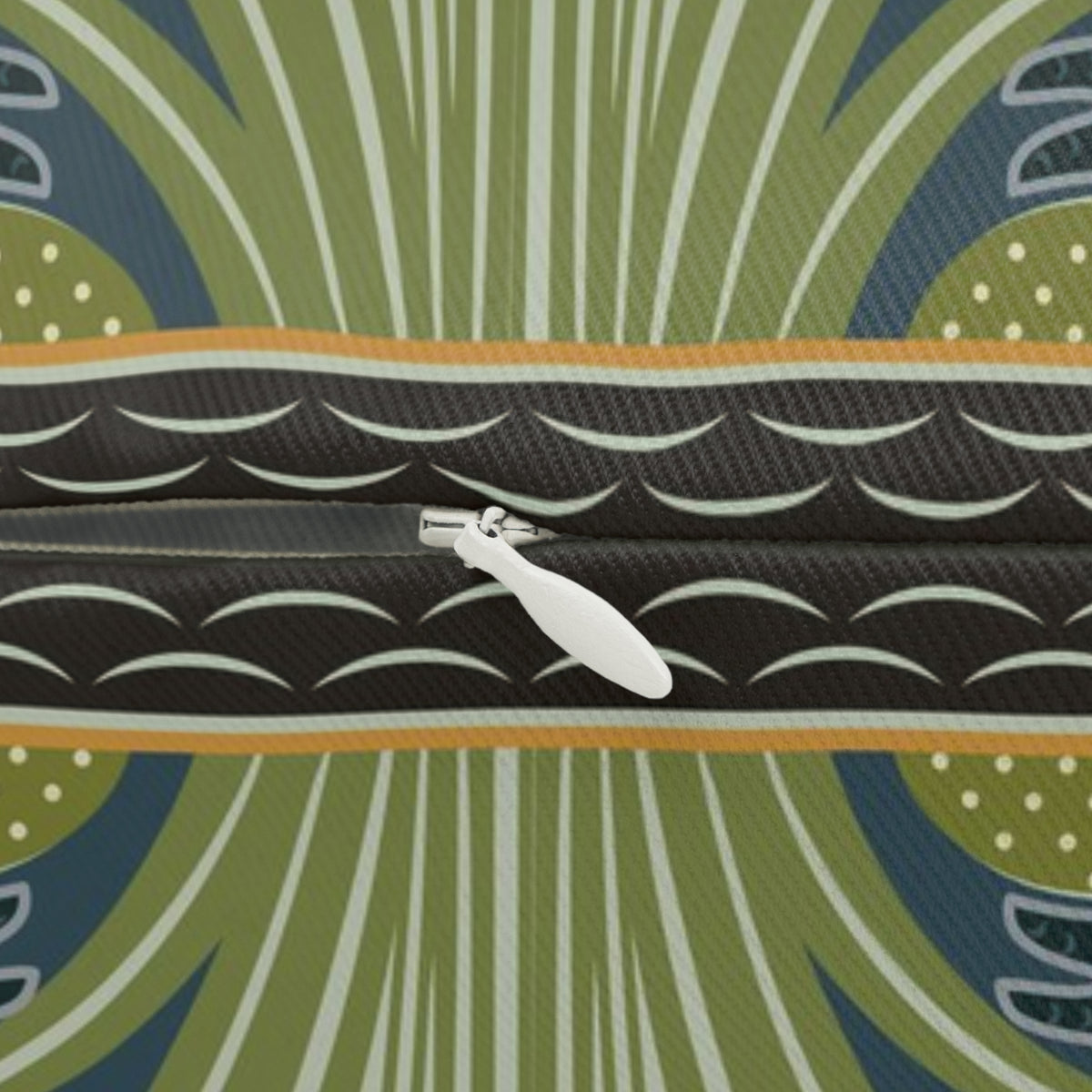 Lumbar Cushion inspired by William Morris - Swan, Rush and Iris Collection (White Swan)