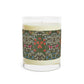 Luxury Scented Candle in an Arts & Crafts pattern inspired by William Morris & Co called Blackthorn Collection (Green, Orange, Pink and White