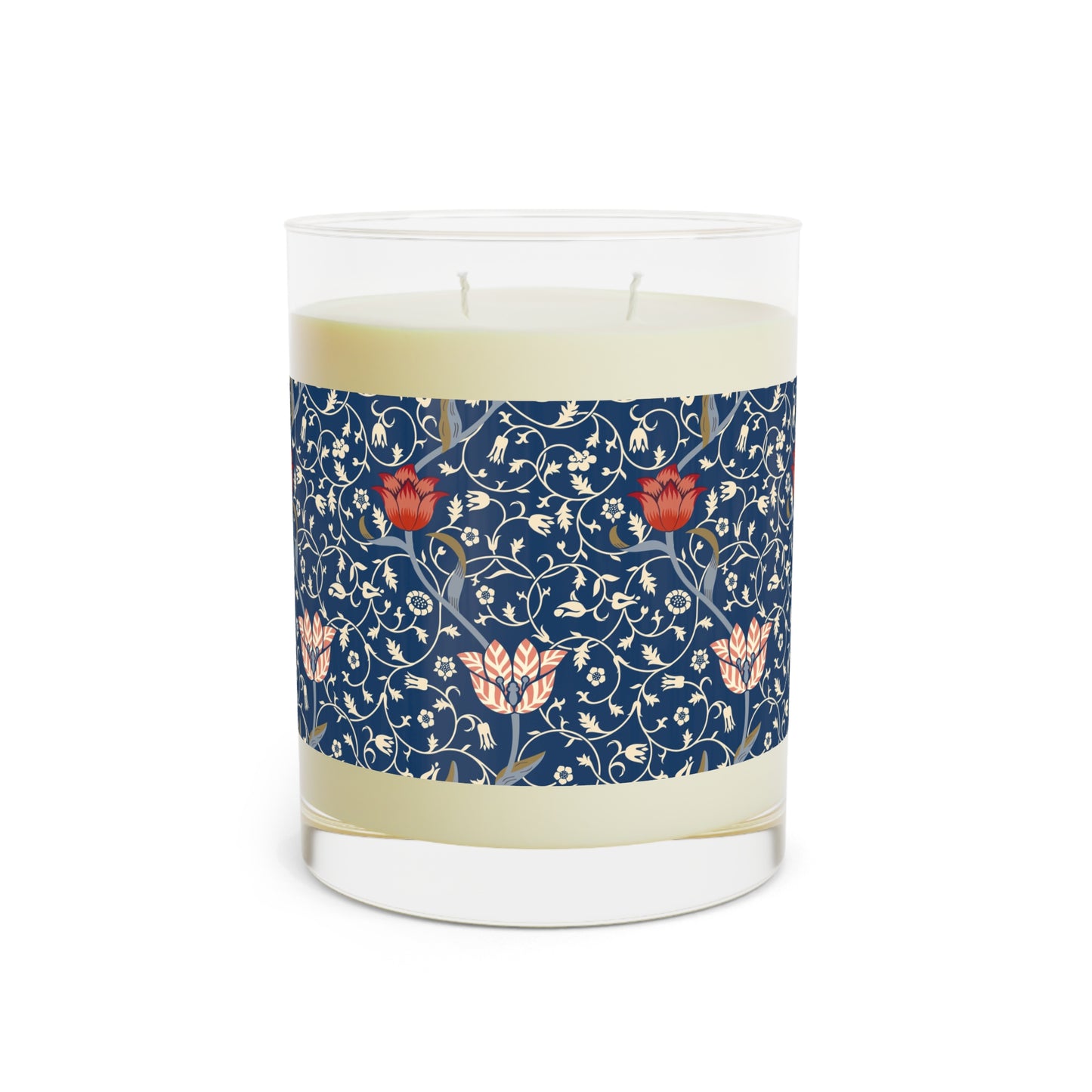 Luxury Scented Candle in an Arts & Crafts floral pattern inspired by William Morris & Co called Medway Collection