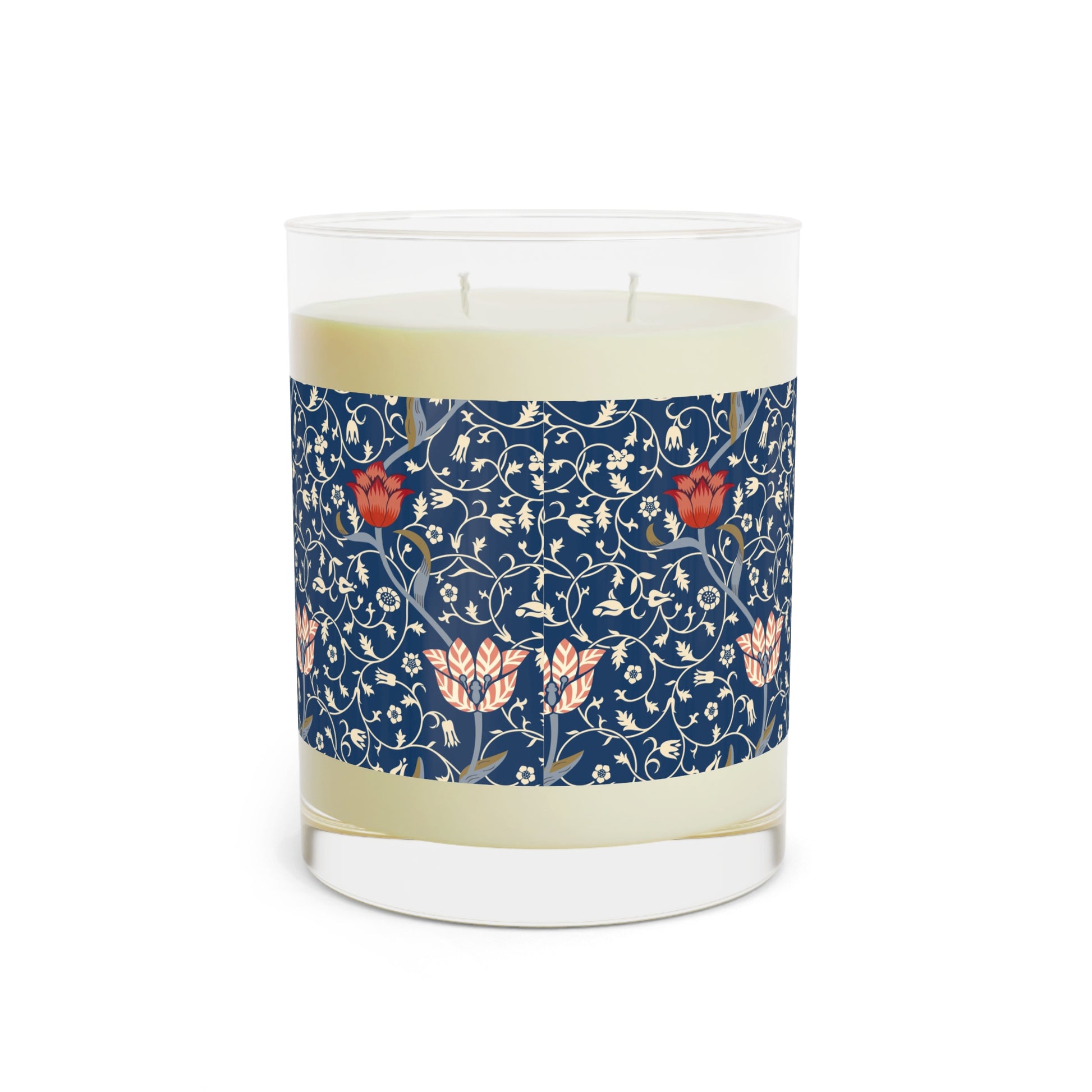 Luxury Scented Candle in an Arts & Crafts floral pattern inspired by William Morris & Co called Medway Collection