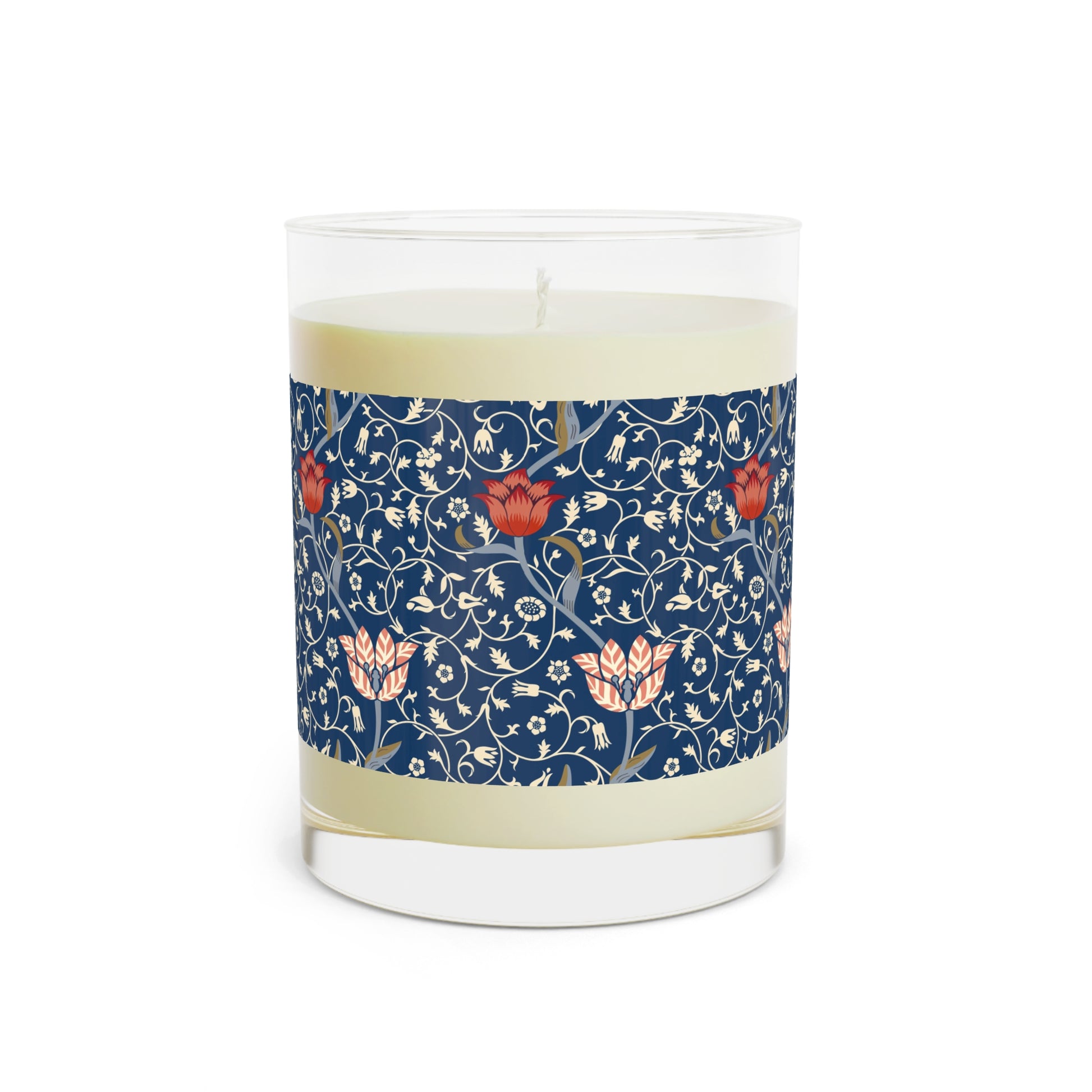 Luxury Scented Candle in an Arts & Crafts floral pattern inspired by William Morris & Co called Medway Collection