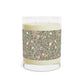 Luxury Scented Candle in an Arts & Crafts pattern inspired by William Morris & Co called Bird and Pomegranate Collection (Rosella) by Kathleen Kersey