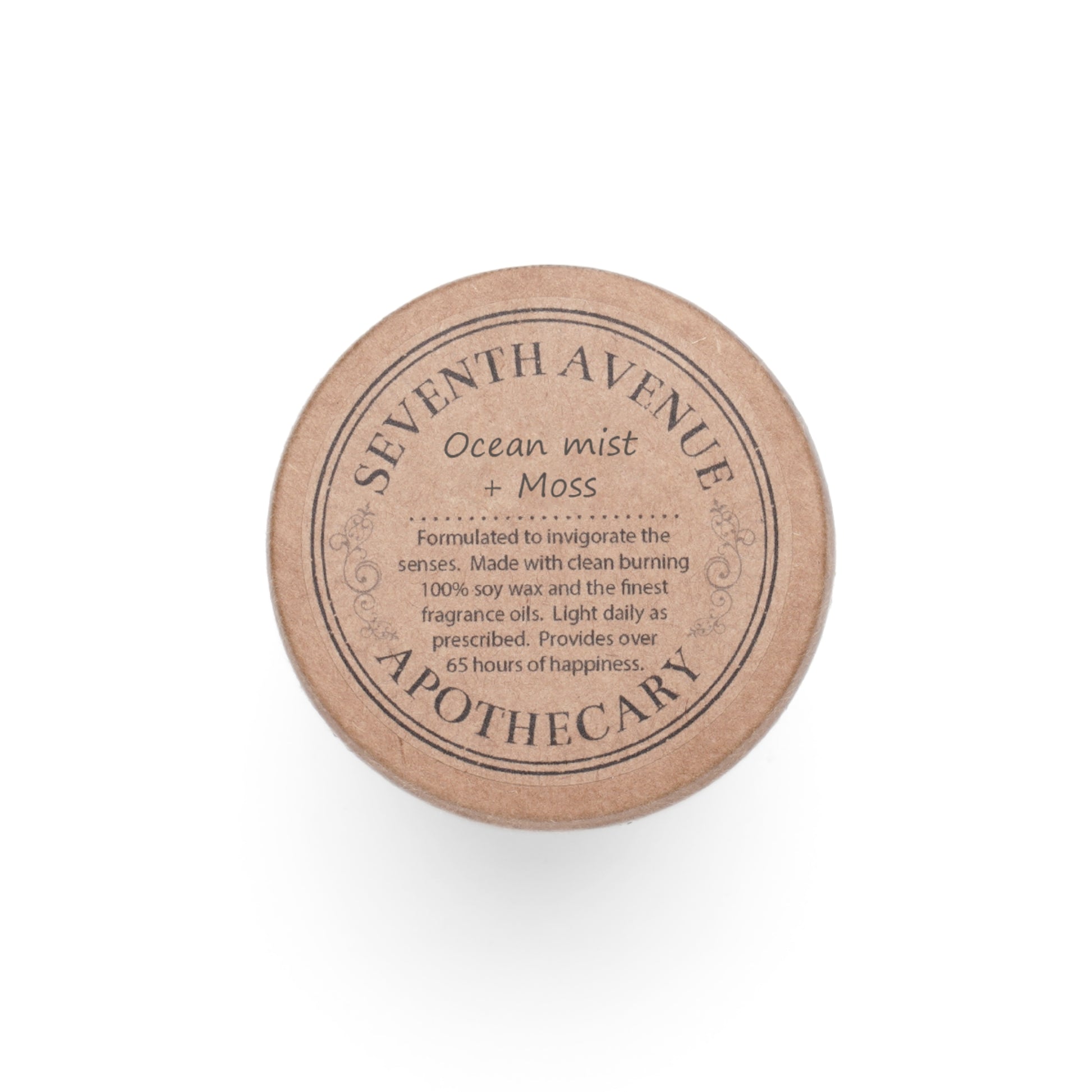 Luxury Scented Candle in an Arts & Crafts pattern inspired by William Morris & Co called Golden Lily Collection (Midnight)