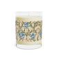 Luxury Scented Candle in an Arts & crafts pattern inspired by William Morris & Co called Blue Iris Collection