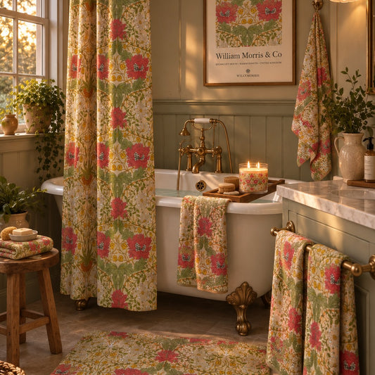 Luxury Scented Candle inspired by William Morris - Honeysuckle & Tulip Collection (Summer)