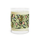 Luxury Scented Candle in an Arts & Crafts floral pattern inspired by William Morris & Co called Leicester Collection (Green)