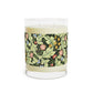 Luxury Scented Candle in an Arts & Crafts floral pattern inspired by William Morris & Co called Leicester Collection (Green)