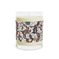 Luxury Scented Candle in an Arts & Crafts  floral pattern inspired by William Morris & Co called Leicester Collection (Royal)