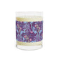 William Morris & Co luxury scented candle in a white jar with a floral Seaweed pattern, accompanied by a brown cardboard lid.