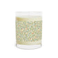 Luxury Scented Candle in an Arts & Crafts pattern inspired by William Morris & Co called Bird and Pomegranate Collection (Parchment) by Kathleen Kersey
