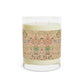 Luxury Scented Candle  in an Arts & Crafts  pattern inspired by William Morris & Co called Hyacinth Collection (Blossom)
