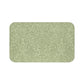 A rectangular green microfibre bath mat with a floral pattern inspired by William Morris - Acorns & Oak Leaves Collection.