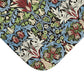 Close-up of a floral patterned fabric with a white background