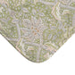 Close-up of a floral patterned fabric with green background