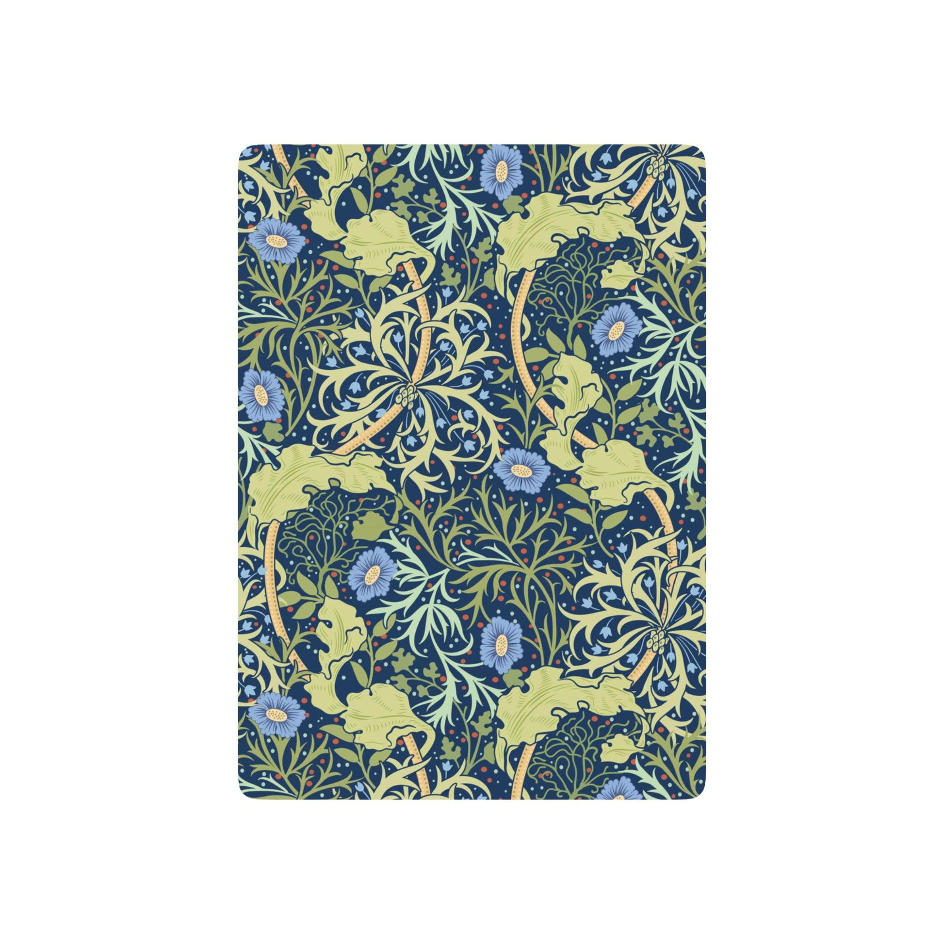 Notebook with floral pattern on a white background