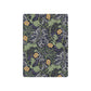 Floral patterned notebook with green, yellow, and black colors on a white background