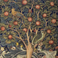 Decorative tapestry with birds and an apple tree