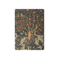 Decorative playing cards with a tree design featuring birds and fruits on a white background