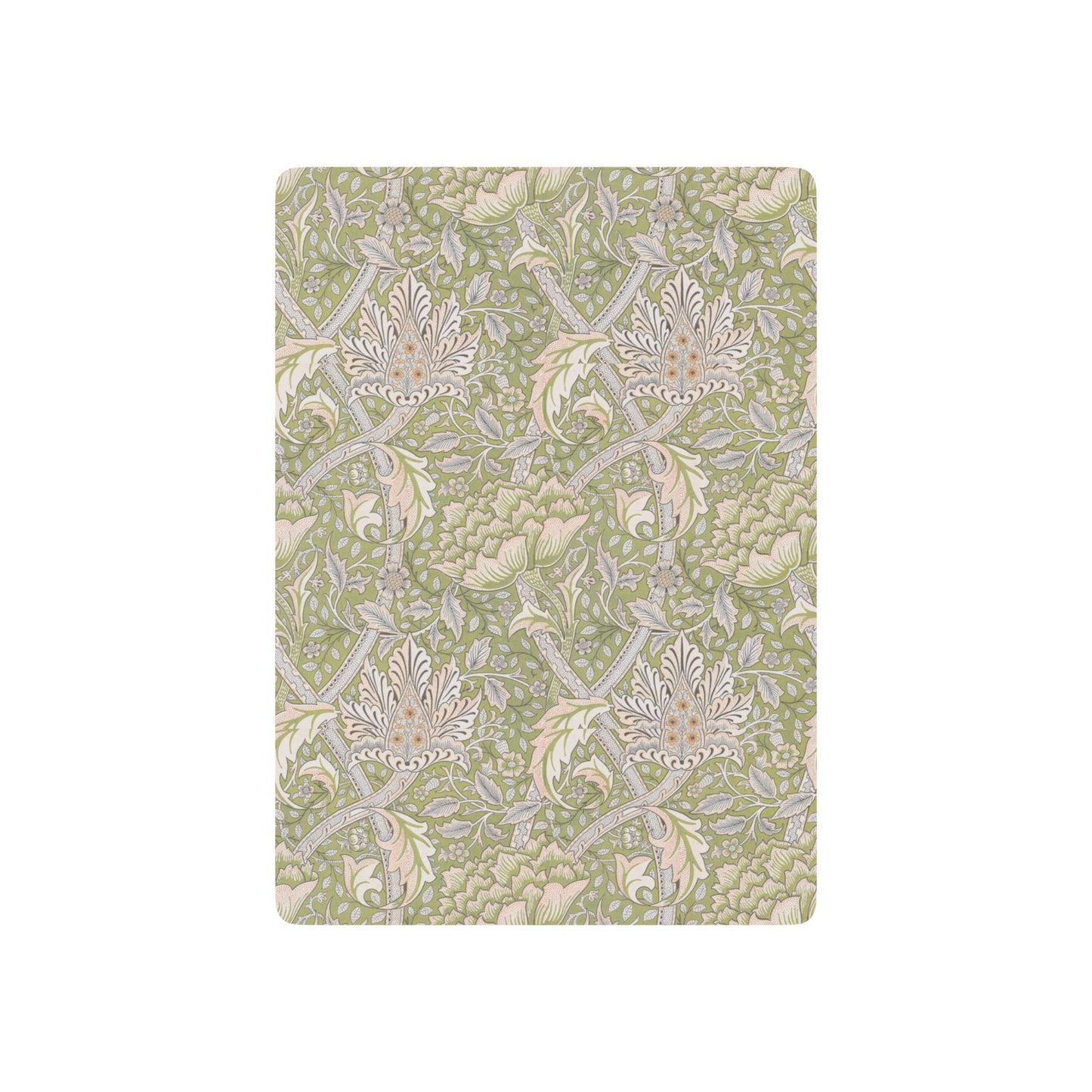 Floral patterned notebook on a white background