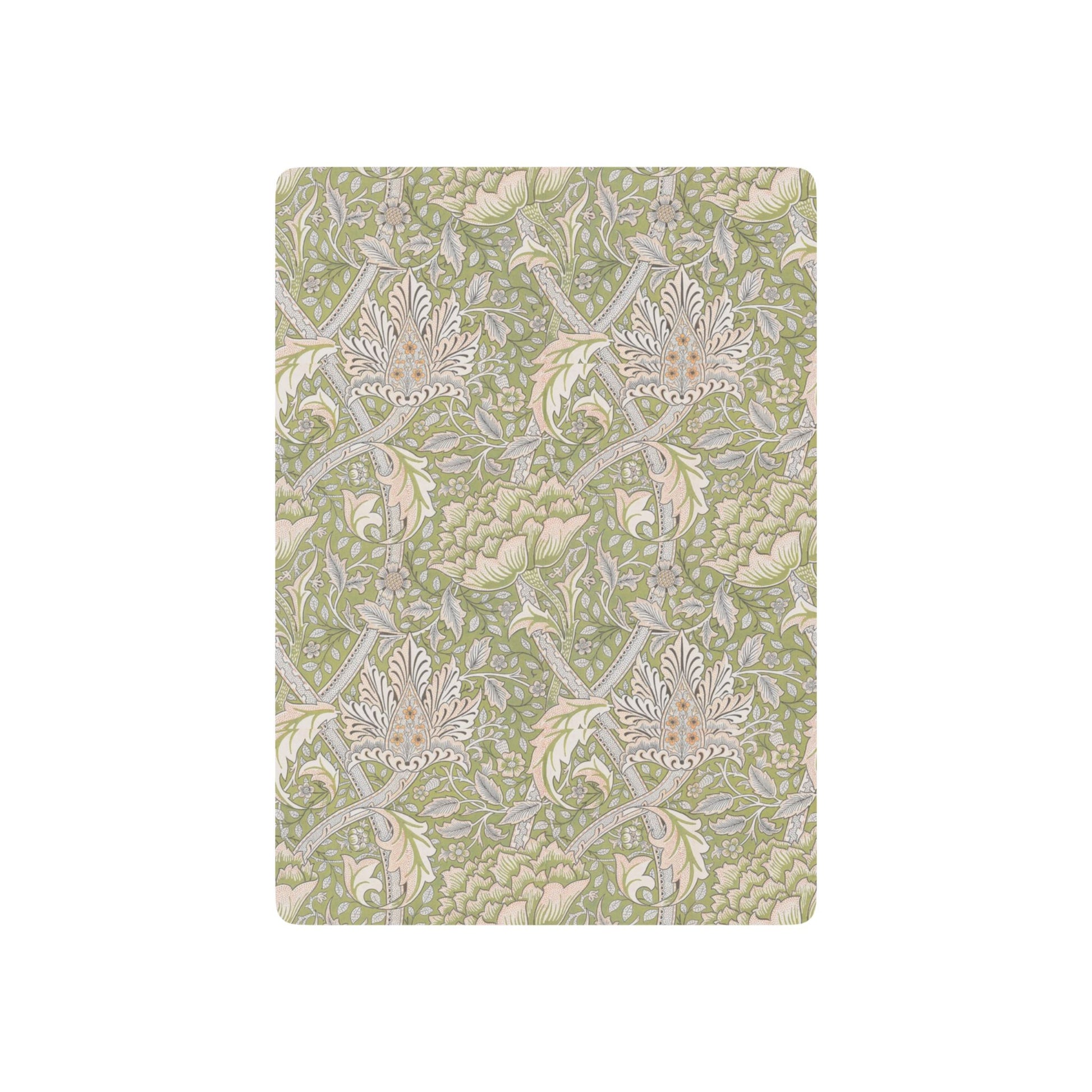Floral patterned notebook on a white background