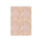 Patterned notebook cover with floral design on a beige background