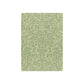 Green floral patterned rug on a white background