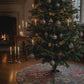 Christmas Tree Skirt inspired by William Morris - Wandle Collection (Red)