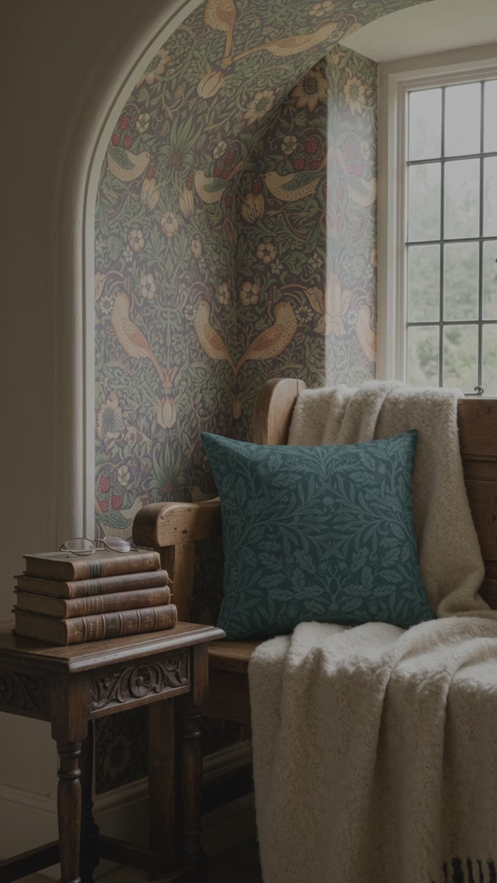 faux-suede-cushion-william-morris-acorns-and-oak-leaves-teal-12