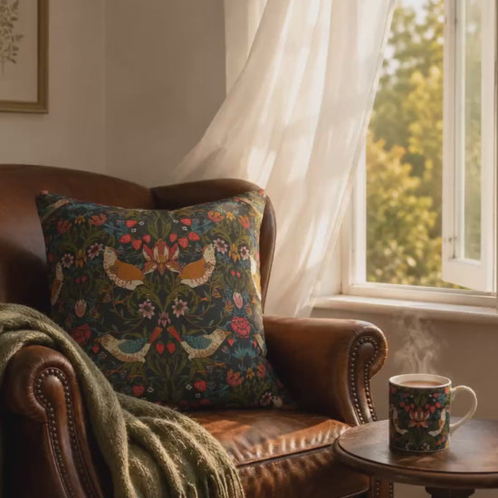 faux-suede-cushion-by-william-morris-strawberry-thief-ebony-10