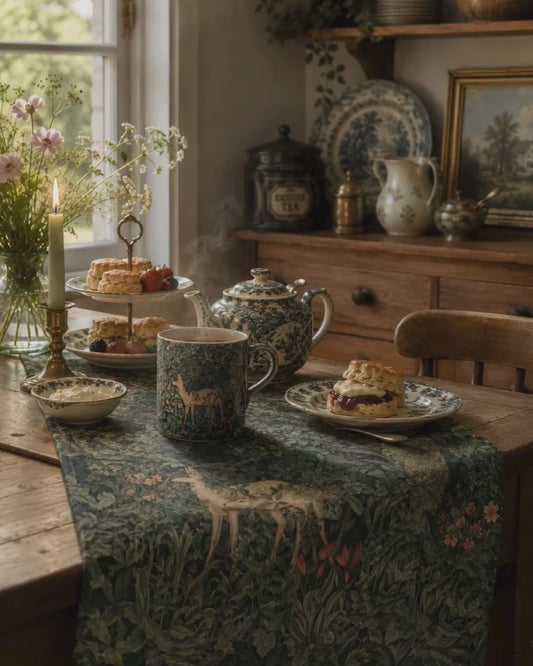 Monthly Subscription Tea Towel + Digital Art Print by William Morris - The Living Beautifully Club