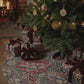 Christmas Tree Skirt inspired by William Morris - Wandle Collection (Red)
